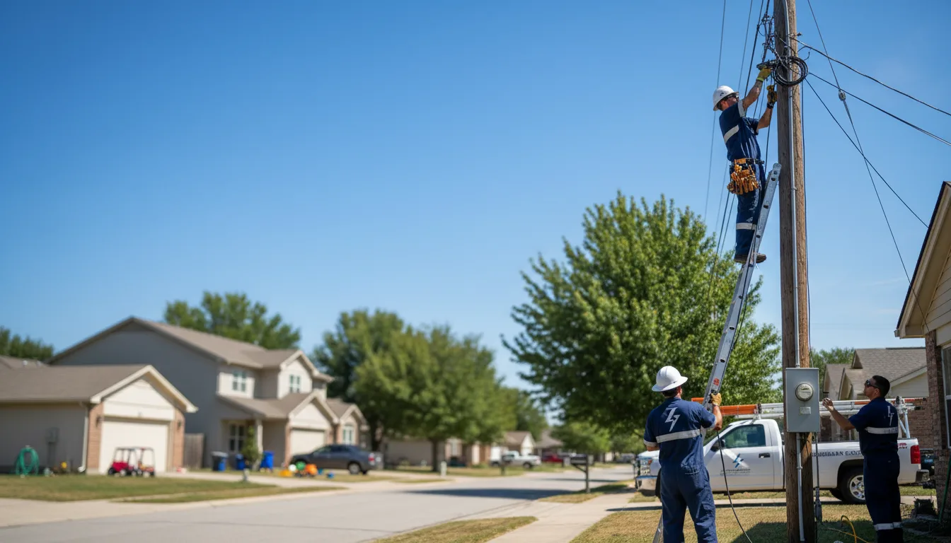 Residential electrician providing installation services in Esmond, IL
